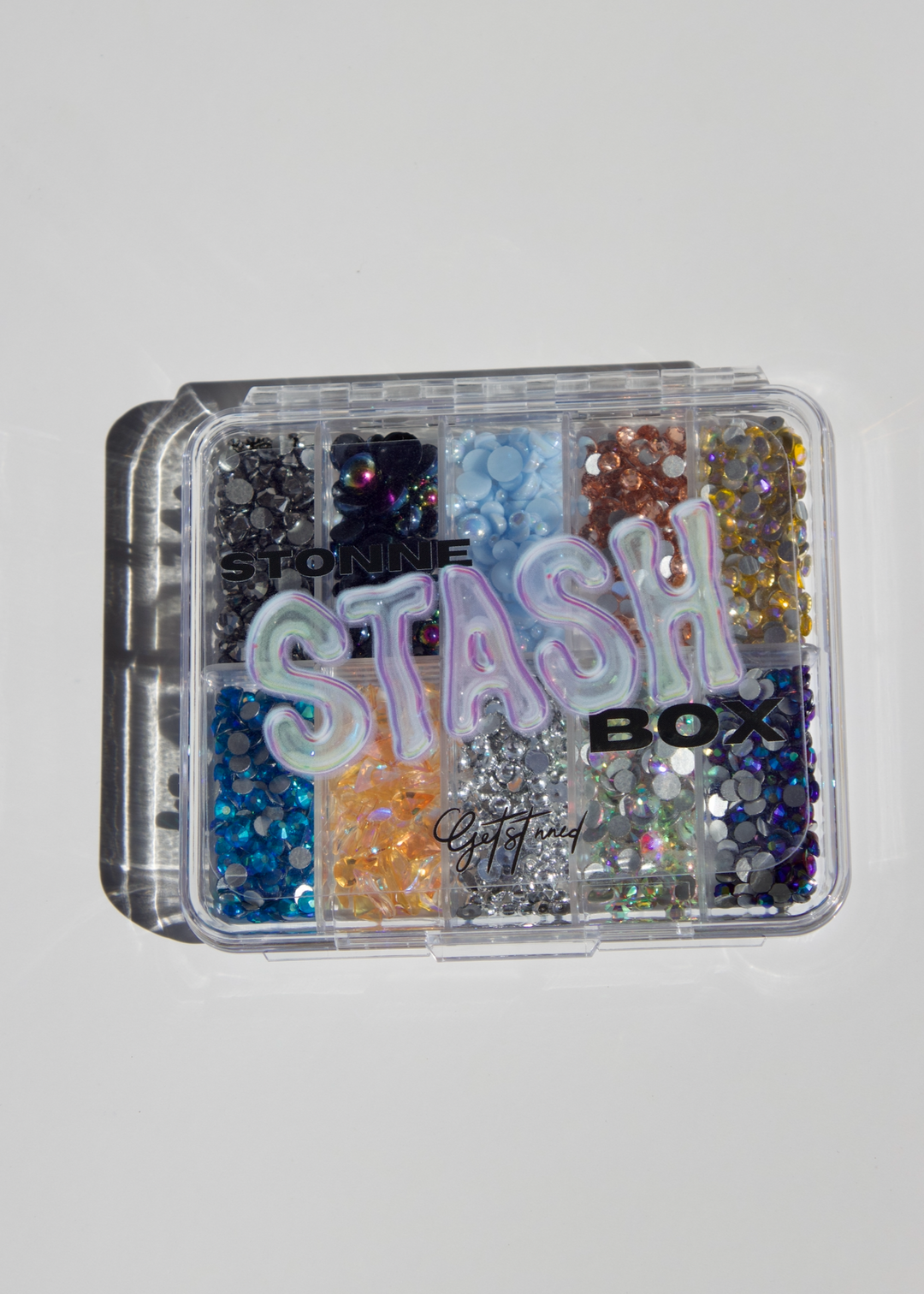 STASH BOX - BLUE/ORANGE/CHROME